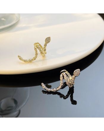 Creative No Piercing Gold Snake Ear Cuffs | R2563